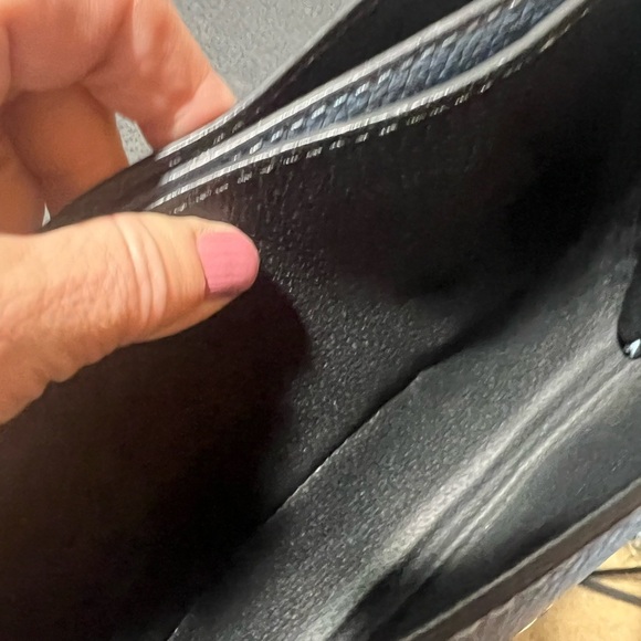 Uno Alla Volta Leather Shoulder Purse Blue - Picture 11 of 11